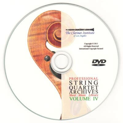 String Quartet Sheet Music Archive, Vol. 4