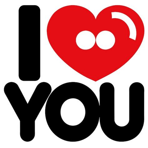 Premium Vector I Love You Typography Vector 20