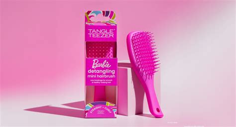 Tangle Teezer X Barbie The Mini Ultimate Detangling Brush Dry And Wet Hair Brush