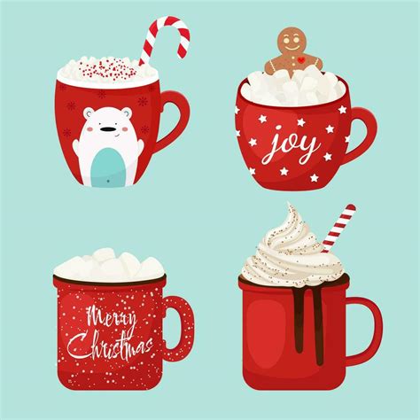 Christmas holiday coffee mug. 30926838 Vector Art at Vecteezy