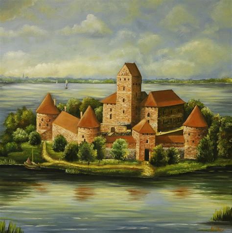 Trakai The Island Castle in Lithuania Painting by William Price - Fine ...