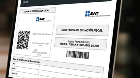 Obt N Tu Constancia De Situaci N Fiscal En L Nea Rfc