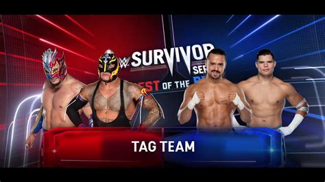 Wwe On Tag Team Match Kalisto Rey Mysterio Vs Angel Garza