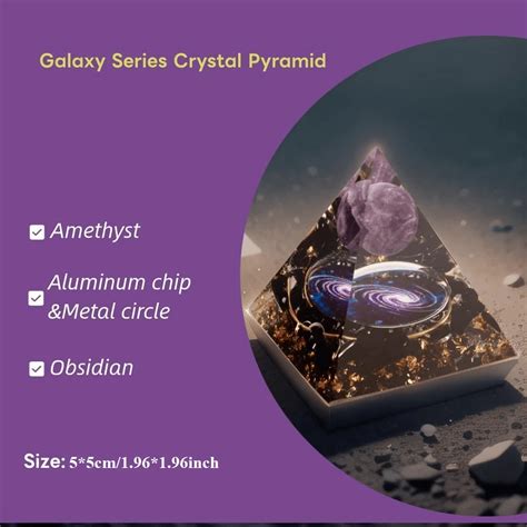 Handmade Orgone Pyramid Kit For Positive Energy Amethyst Crystal Sphere