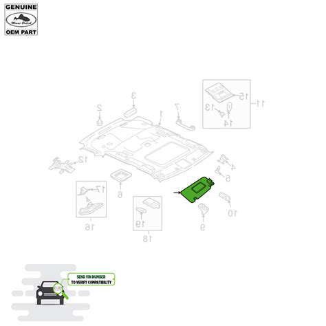 Land Rover Sunvisor Lh Left Range Sport Lr Oem Miami