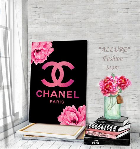 Fashion Wall Art Fashion Print Painting On Canvas Chanel Wall Decor