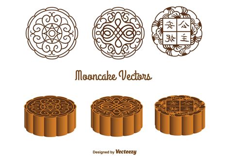 Ornate Mooncake Vectors - Download Free Vector Art, Stock Graphics & Images