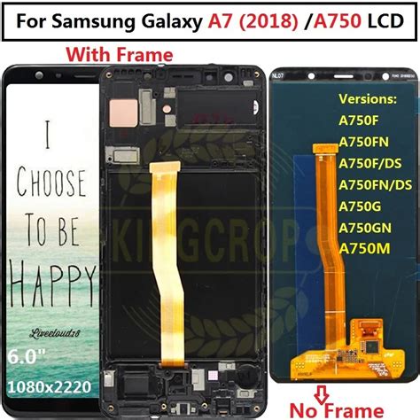 For Samsung Galaxy A Sm A F A F A Lcd With Frame Display