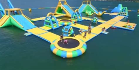 Its Time To Take A Day Trip To The Floating Water Park On Lake Michigan