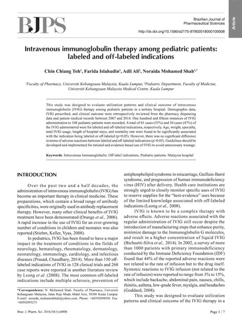 Fillable Online Off Label Use Of Intravenous Immunoglobulin For