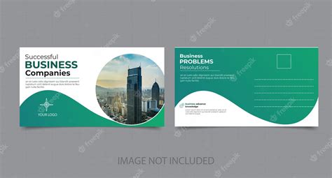 Premium Vector Free Vector Minimalist Corporate Business Postcard