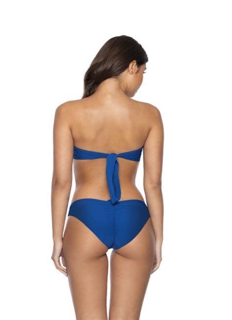 Pilyq Island Blue Padded Bandeau Bikini