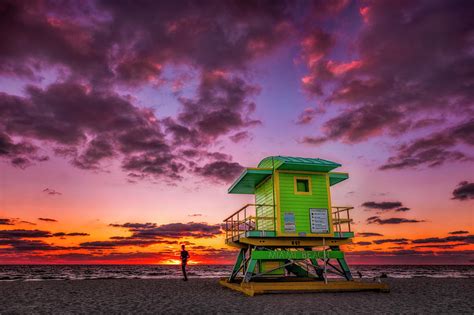 Miami Beach Sunrise Photograph by Michael Ash