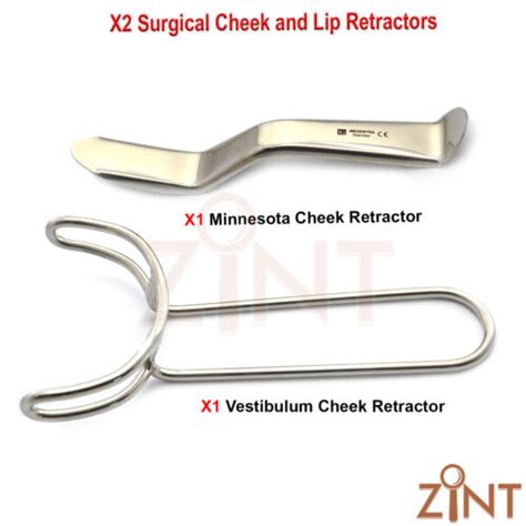 X2 Dental Vestibulum Cheek Retractor Minnesota Tongue Lip Depressor