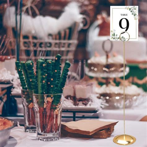 Hohiya Table Number Holders Stands Gold Wedding Inch Pcs