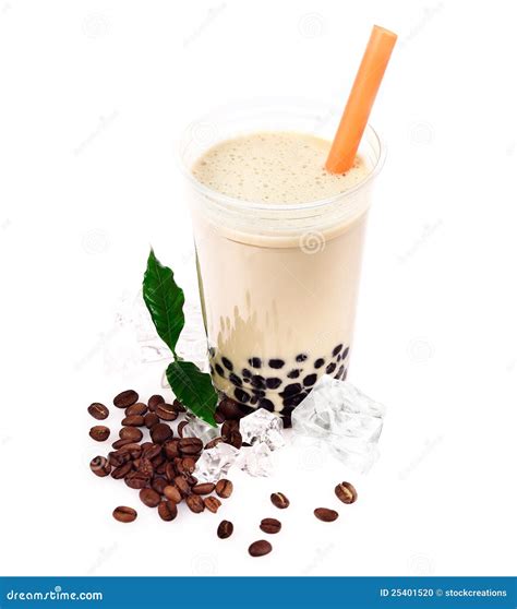 Man Drinking Boba Tea Or Bubble Tea Deliciously Isolated On White