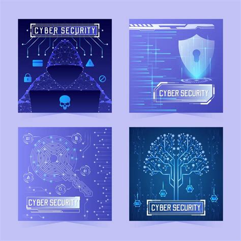 Cyber Security Social Media Template 11429719 Vector Art At Vecteezy