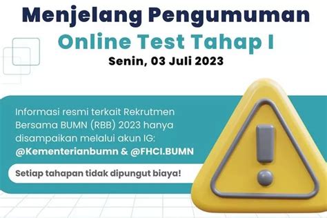 Berikut Cara Cek Pengumuman Hasil Tes Online Tahap Rekrutmen Bersama