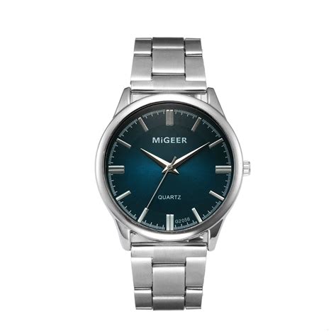 Heren Horloge Mode Man Kristal Rvs Analoge Quartz Grandado