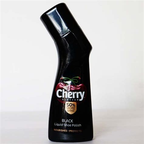 Cherry Blossom Liquid Shoe Polish Black | Cherry Basket