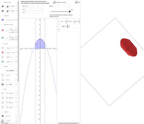 Solidos de revolución GeoGebra