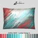 Gray Coral And Teal Shower Curtain Modern Abstract Fabric Shower Stall