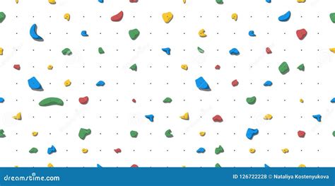 Holds for rock climbing stock vector. Illustration of hang - 126722228