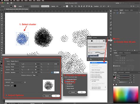 Create Stipple Brushes In Illustrator Design Bundles