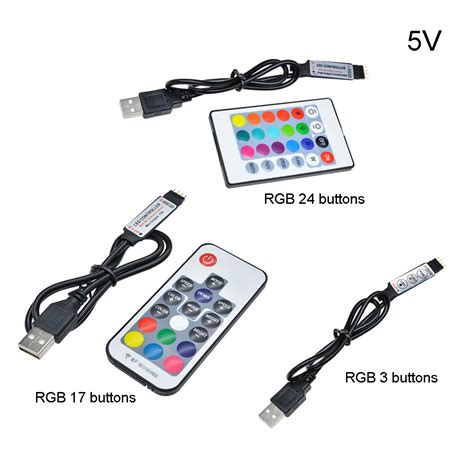 LED Erit I K USB 3528SMD LED Lamba Bant Erit RGB TV Masa St Ekran Arka