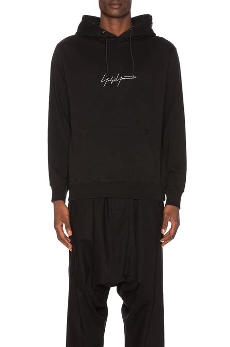 Yohji Yamamoto X New Era Hooded Sweatshirt In Black Fwrd