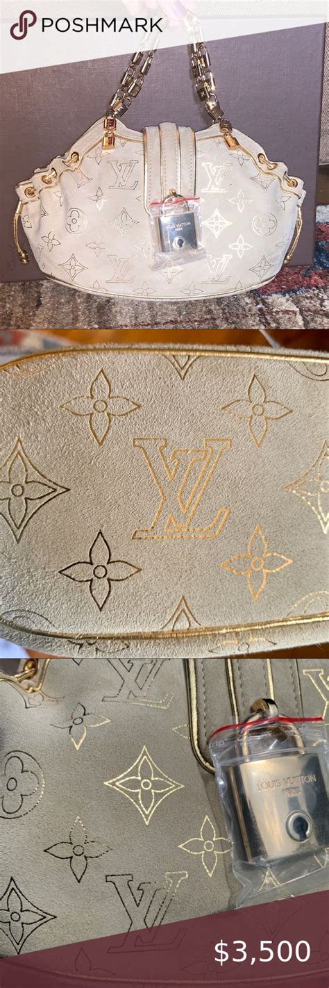 Extremely Rare Louis Vuitton Suede Theda Pm Louis Vuitton Travel Bags