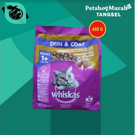 Jual Whiskas Makanan Kucing Kering Dry Food Adult Skin Coat Kulit Bulu