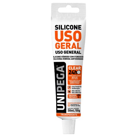 Silicone H Brido Uso Geral Incolor Ml Unipegashop