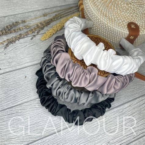 Jual BANDO KOREA Scrunchie Headband Ruffle Kerut BESAR Accessories