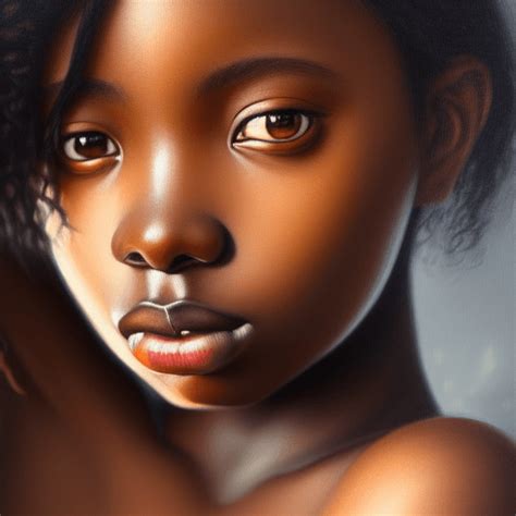 Beautiful Dark Skin Girl Oil Painting By Sophie Anderson · Creative Fabrica