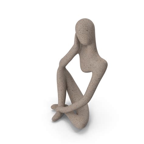 Art Human Sitting Sculpture White Png Images And Psds For Download