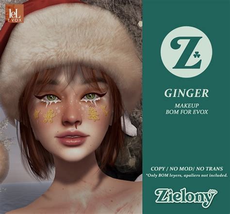 Second Life Marketplace Zieloney Ginger Makeup Lel Evo X