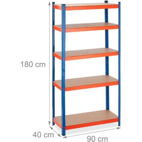 Relaxdays Scaffale In Acciaio Hlp X X Cm Ripiani Ad Alta