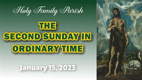 Nd Sunday In Ordinary Time Youtube