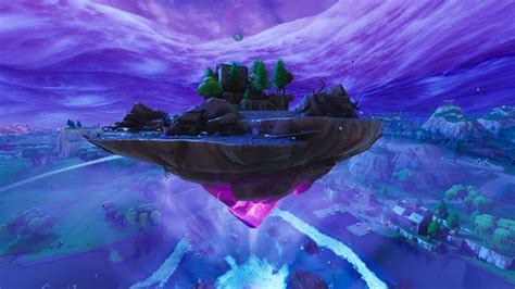 Fortnite S Floating Island Is Moving And Leaving Weird Craters On The