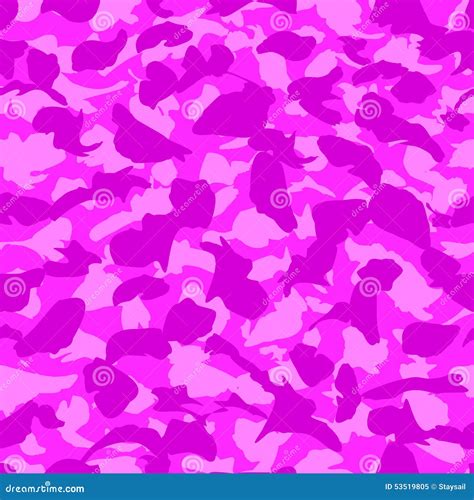 Pink Camouflage Stock Vector Illustration Of Hide Fashion 53519805