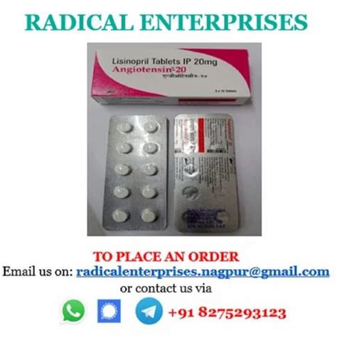 Lisinopril 20mg Tablets At Best Price In Nagpur By Radical Enterprises