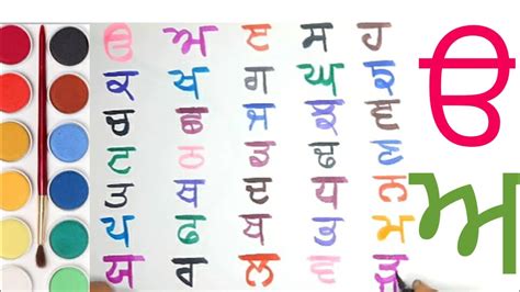 Learn Punjabi Alphabet Gurmukhi Lipi Punjabi Alphabet Learning Punjabi