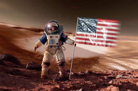 Us Astronaut On Mars Photograph By Detlev Van Ravenswaay