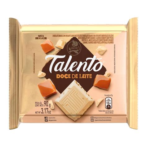 Chocolate Talento Branco Doce De Leite G C Garoto Em