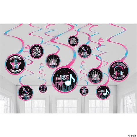 Internet Famous Hanging Swirl Decorations 12 Pc Oriental Trading