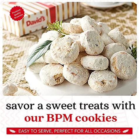 David's Cookies Gourmet Butter Pecan Meltaway Singles - Gourmet Cookie ...