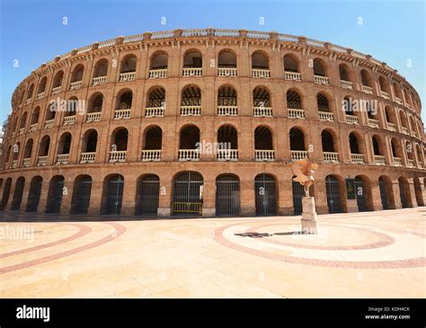 Bullring Arena Plaza De Toros In The City Of Valencia Spain Stock