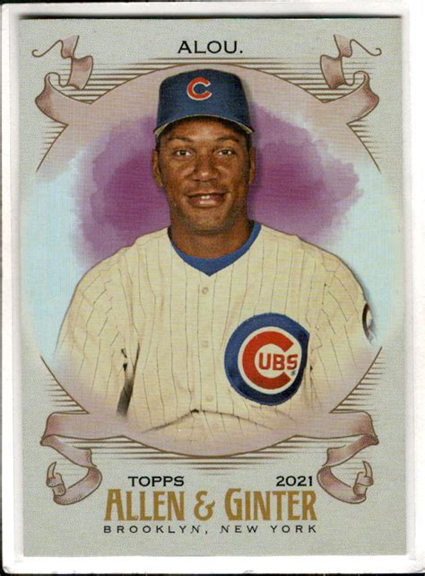 2021 Topps Allen Ginter Moises Alou HOT BOX SILVER FOIL SP 321