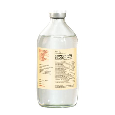 Intraperitoneal Dialysis Fluid I.P. – GB – 1L – Rusoma
